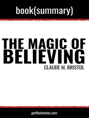 cover image of Book Summary: The Magic of Believing